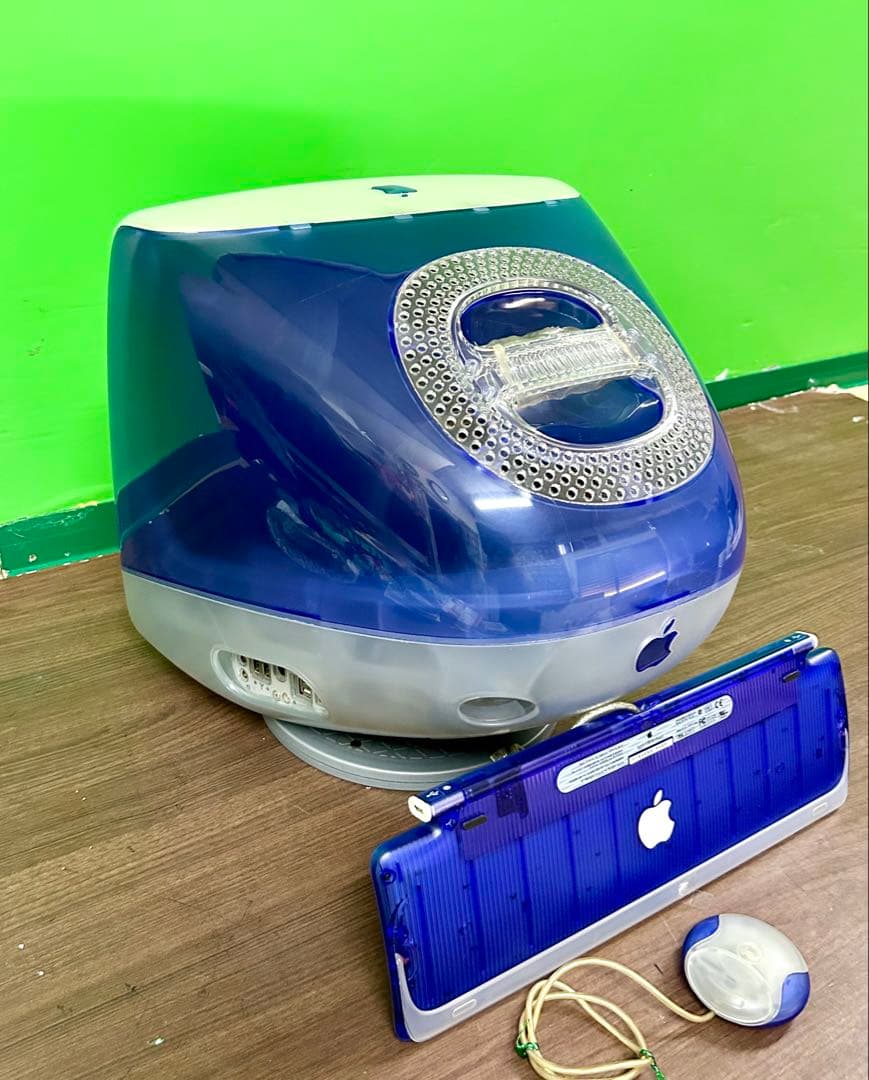 動作商品　iMac Ｇ３と元箱とキーボード・マウスとインストールCDと他