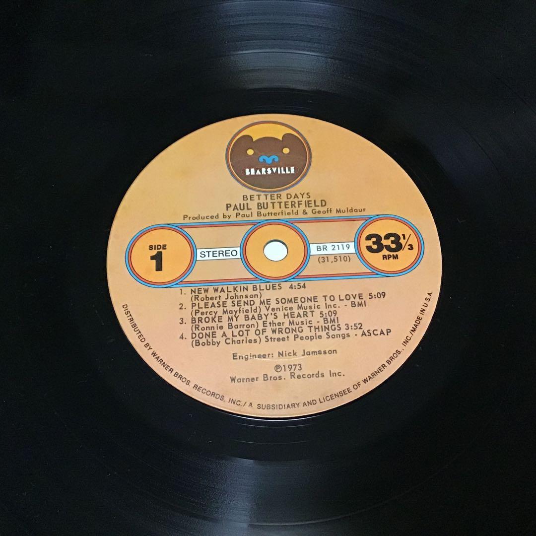 RLカット‼️USオリジ　BETTER DAYS　PAUL BUTTERFIELD