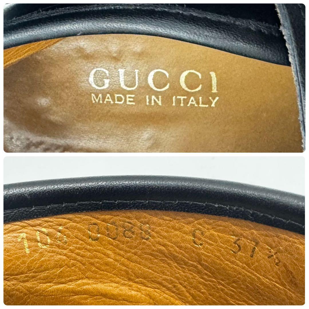GUCCI グッチ ホースビット チャッカブーツ 黒 レザー 約24.5cm