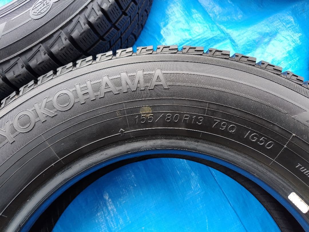 ヒデキ　155/80R13、ヨコハマ・iCE GUARD4本