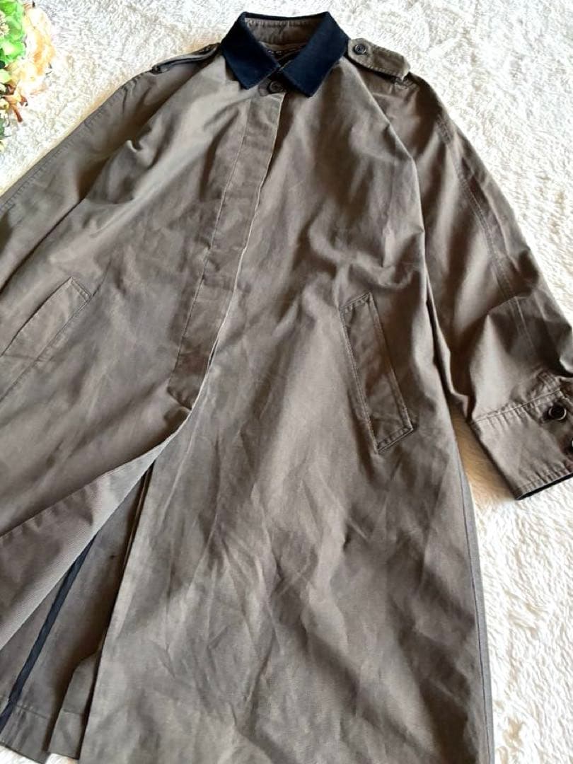 ✨RALPH RL LAUREN✨ 襟袖コーデュロイ✨ステンカラーロングコート