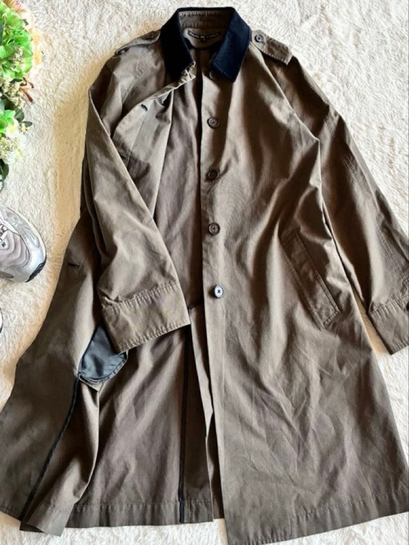 ✨RALPH RL LAUREN✨ 襟袖コーデュロイ✨ステンカラーロングコート
