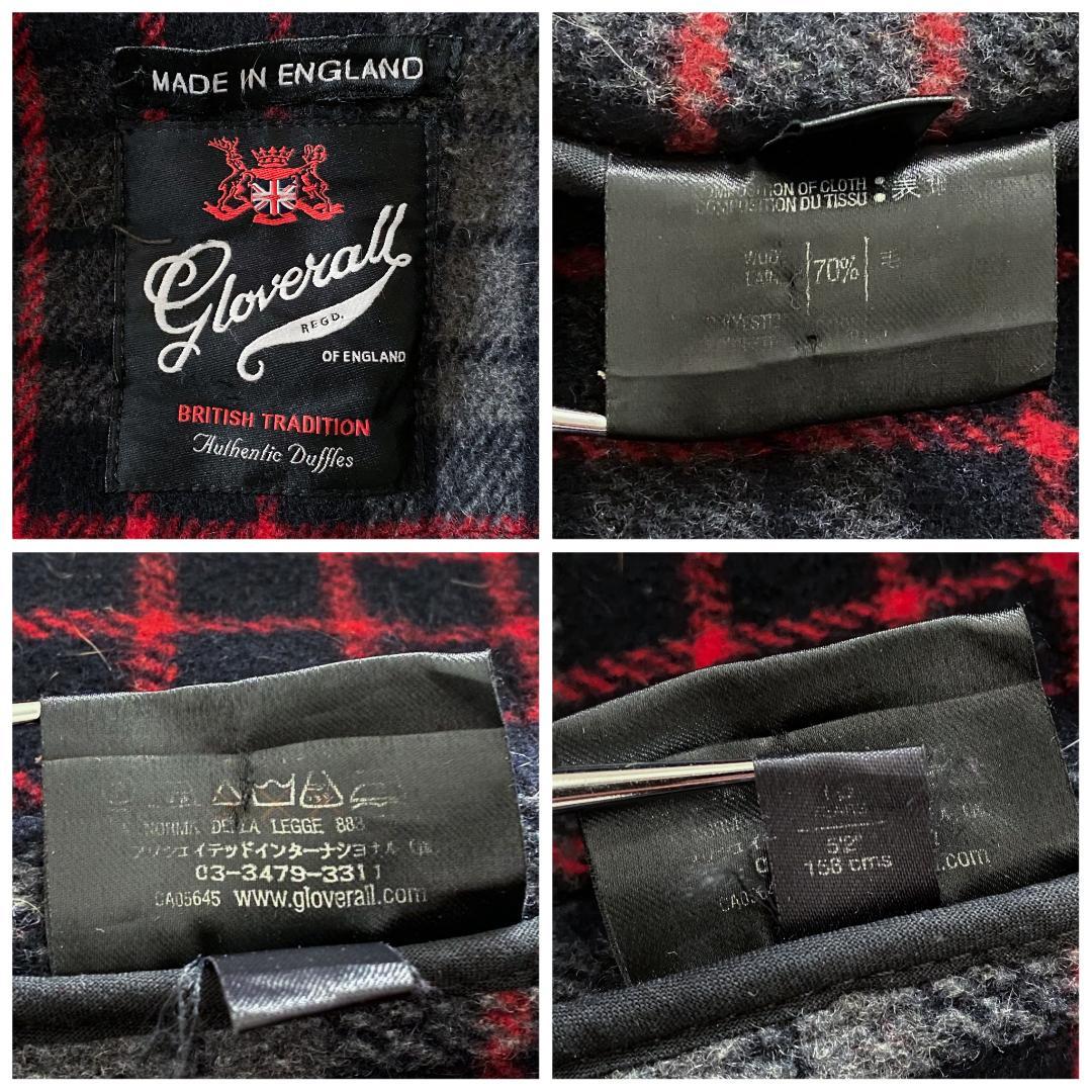 GLOVERALL グローバーオール 英国製 ダッフルコート ネイビー