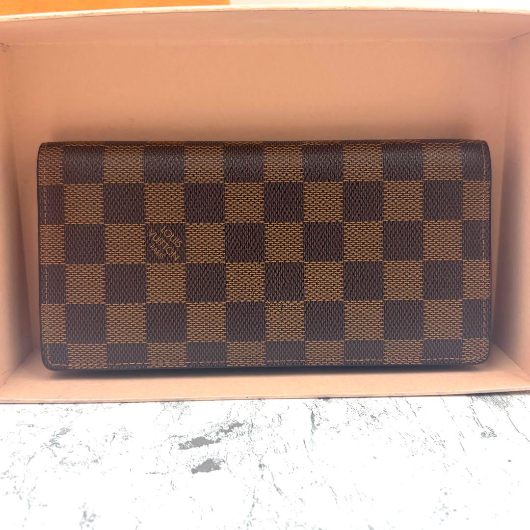 【未使用級】 ルイヴィトン ダミエ ポルトフォイユ ブラザ 長財布