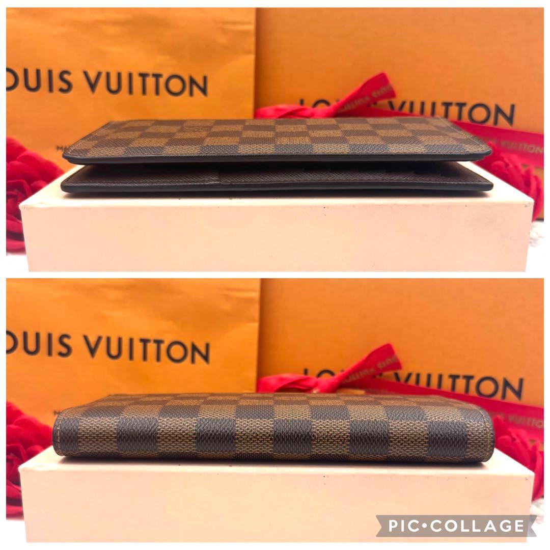 【未使用級】 ルイヴィトン ダミエ ポルトフォイユ ブラザ 長財布