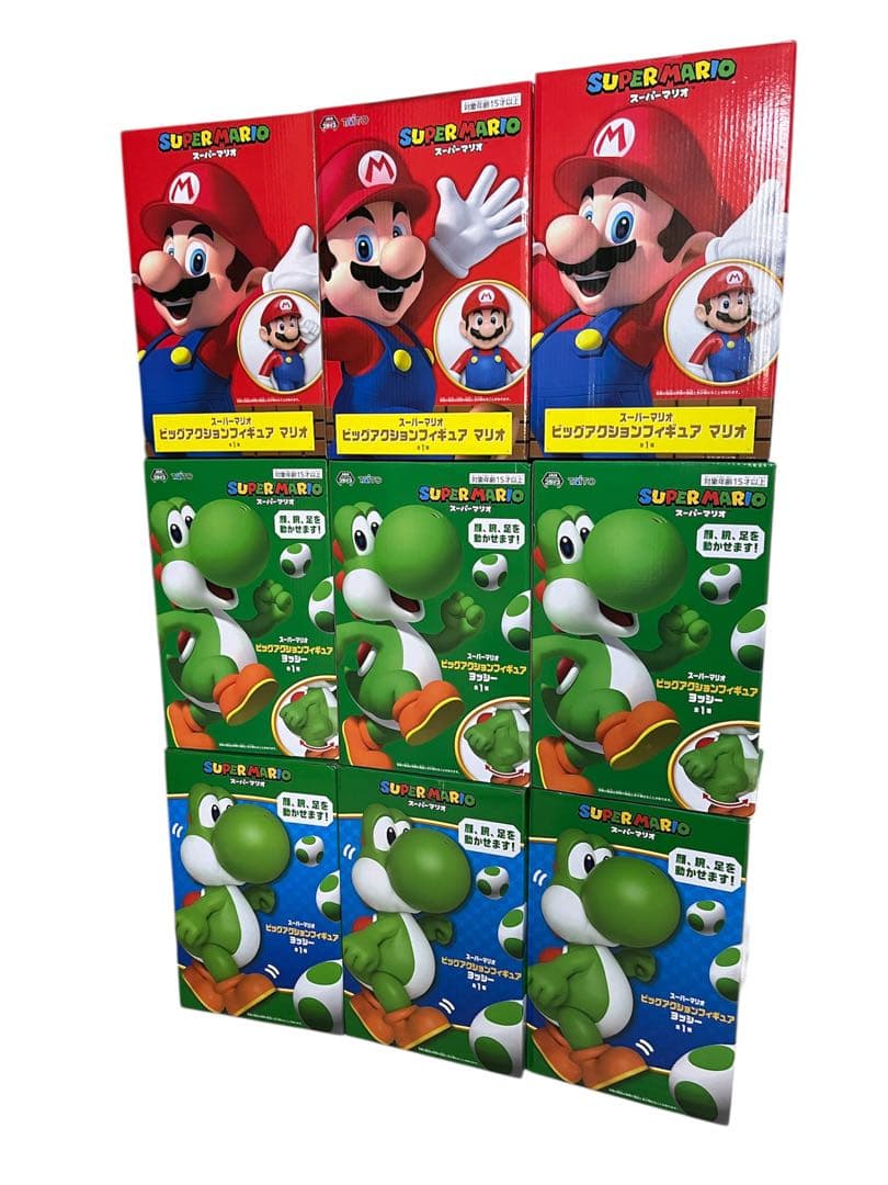 スーパーマリオ ビッグアクションフィギュア ヨッシー&マリオ　9点　まとめ売り
