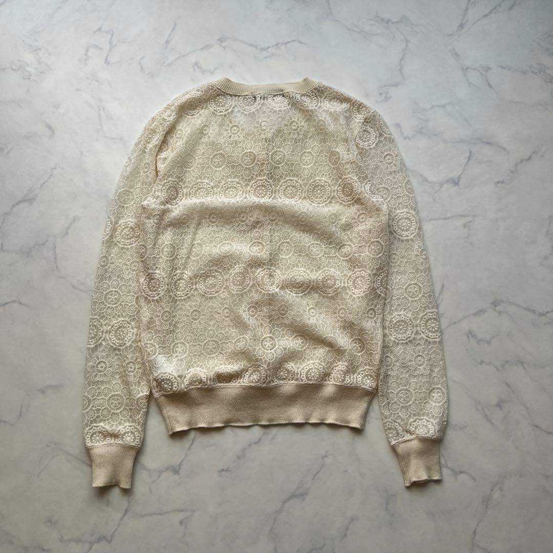 未使用 UNITED ARROWS 透かし編み カーディガン レース 冷房対策