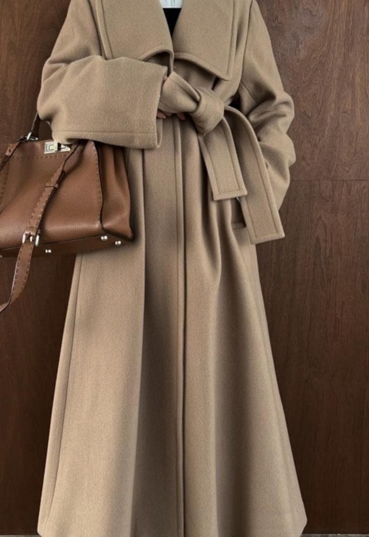 状態考慮＊CLANE LADY MAXI GOWN COAT クラネ L　ガウン
