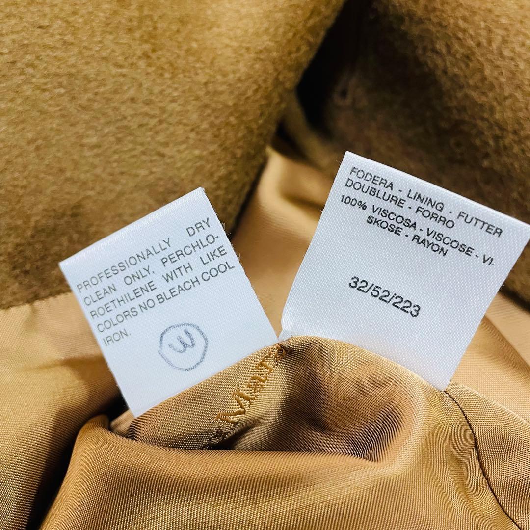 Max Mara✨最高級白タグ カシミヤ混ダブルブレスト アイコンコート 40