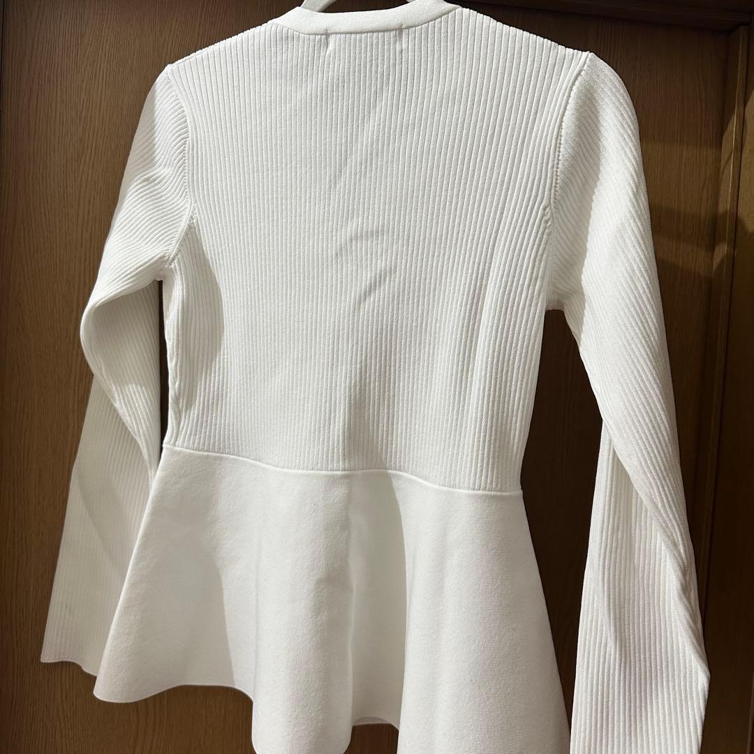 LOUNIE V ネックペプラムニットカーディガン　新品　26SS