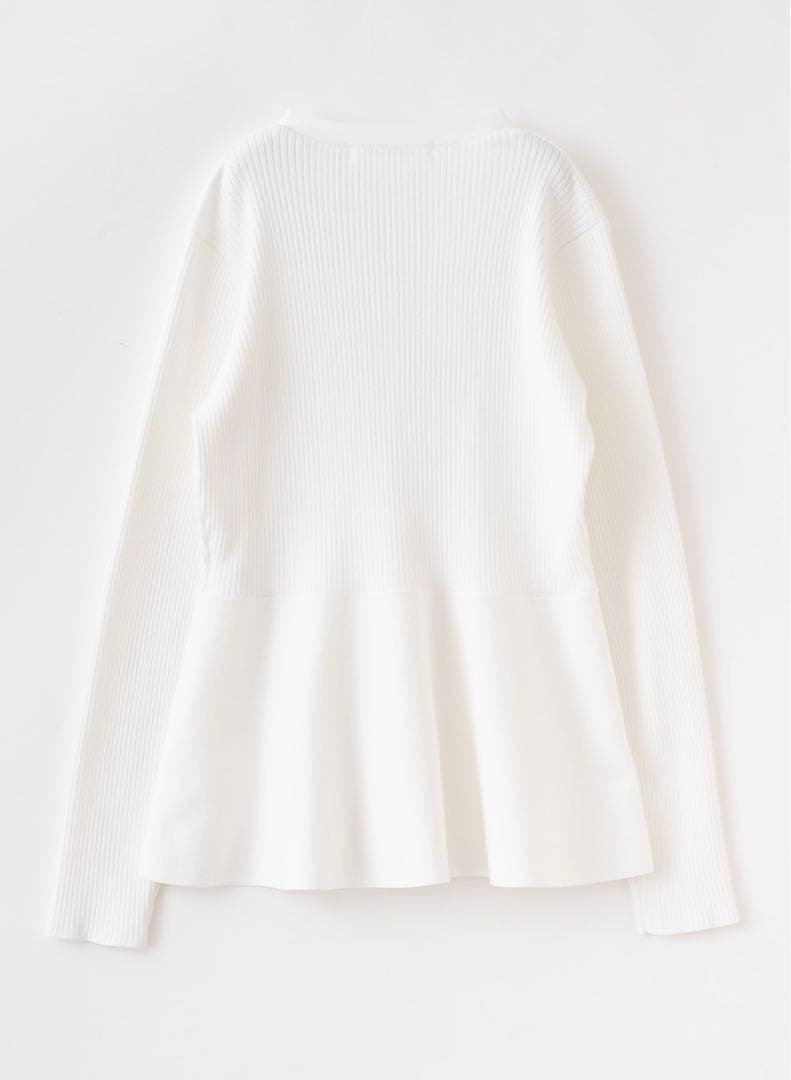 LOUNIE V ネックペプラムニットカーディガン　新品　26SS