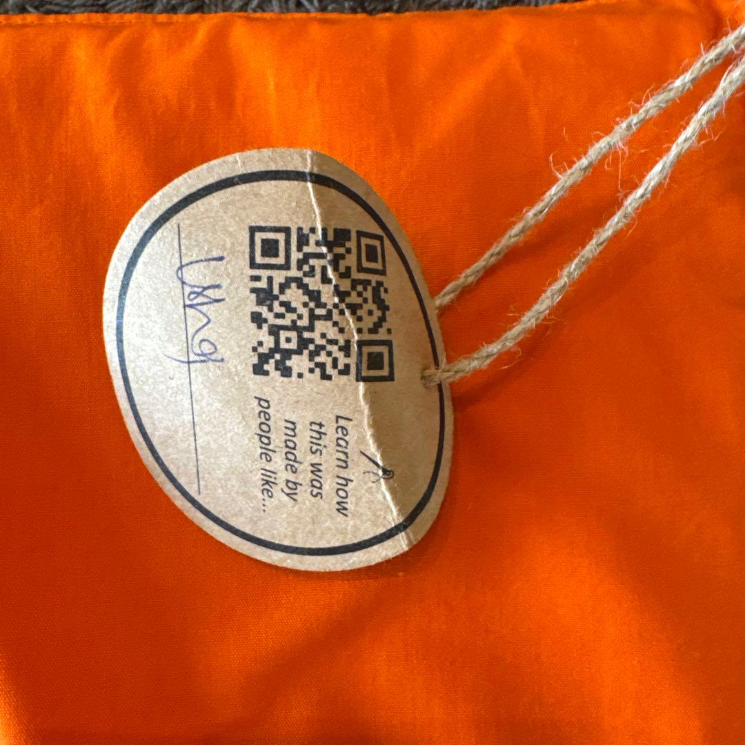 オレンジ エクササイズマット 幾何学模様