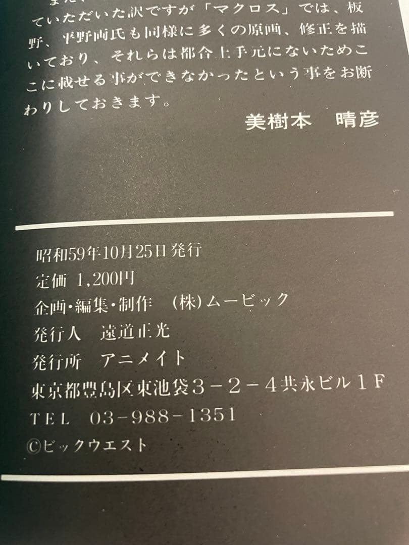 超時空要塞マクロス原画集