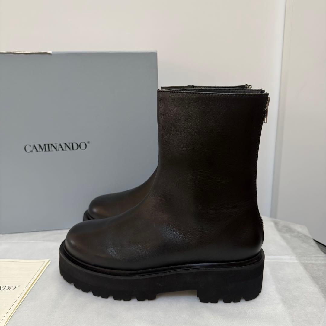 VERMEIL par iena 別注CAMINANDO ウシロZIPブーツ
