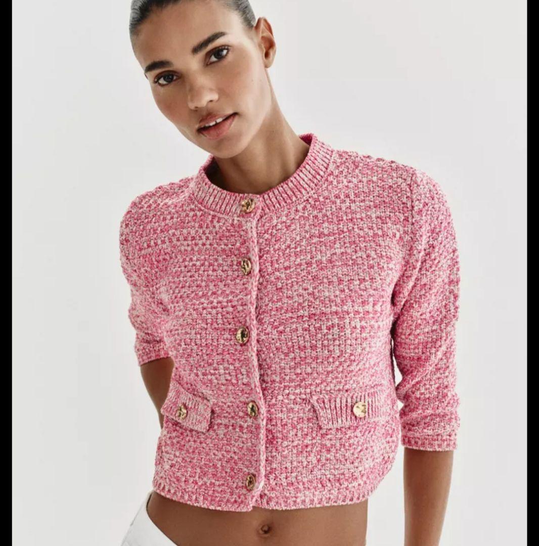 未使用✨完売✨3/4 レングス　スリーブ　ニット　カーディガン　ZARA ザラ