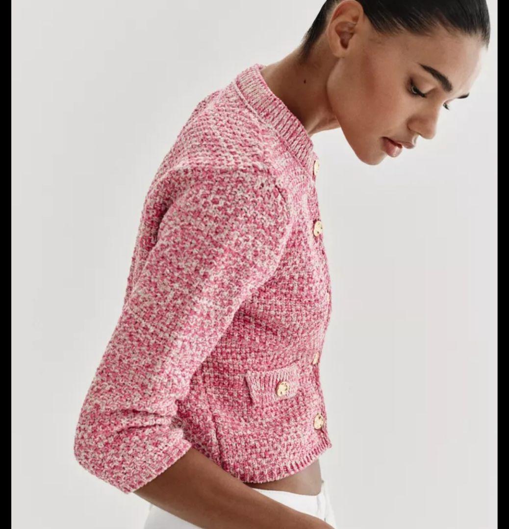 未使用✨完売✨3/4 レングス　スリーブ　ニット　カーディガン　ZARA ザラ
