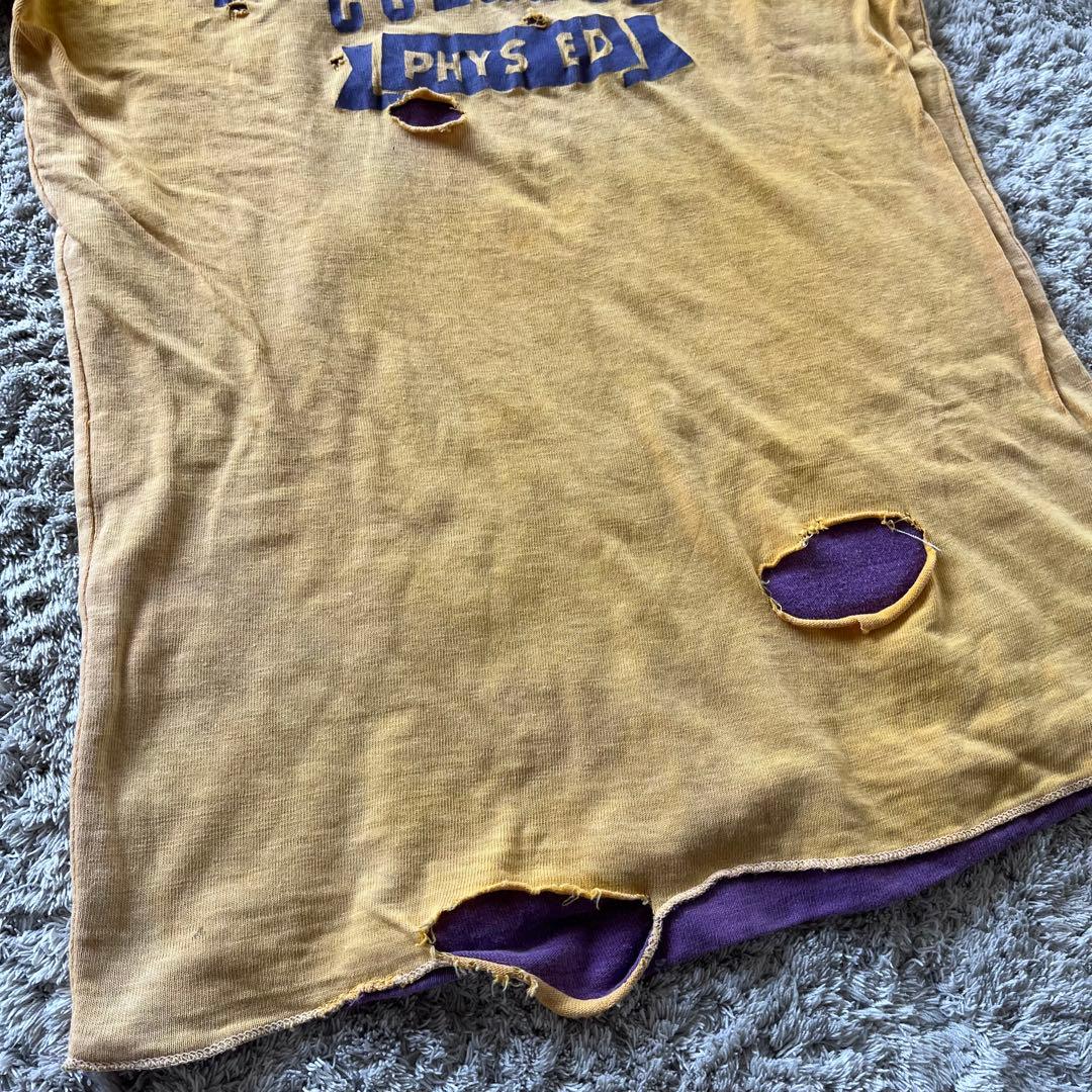 60s〜70s vintage ダブルフェイス Tシャツ　Russell 襤褸
