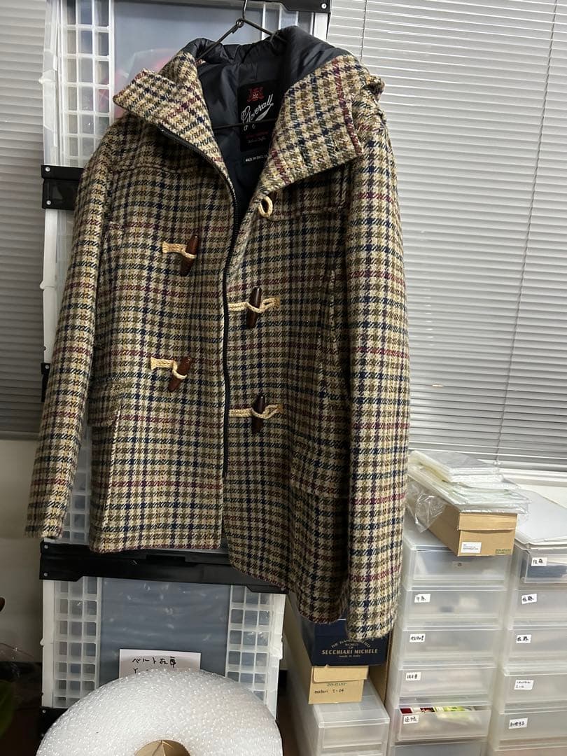 グローバーオール Harris Tweed ダッフルコート 100%ウール