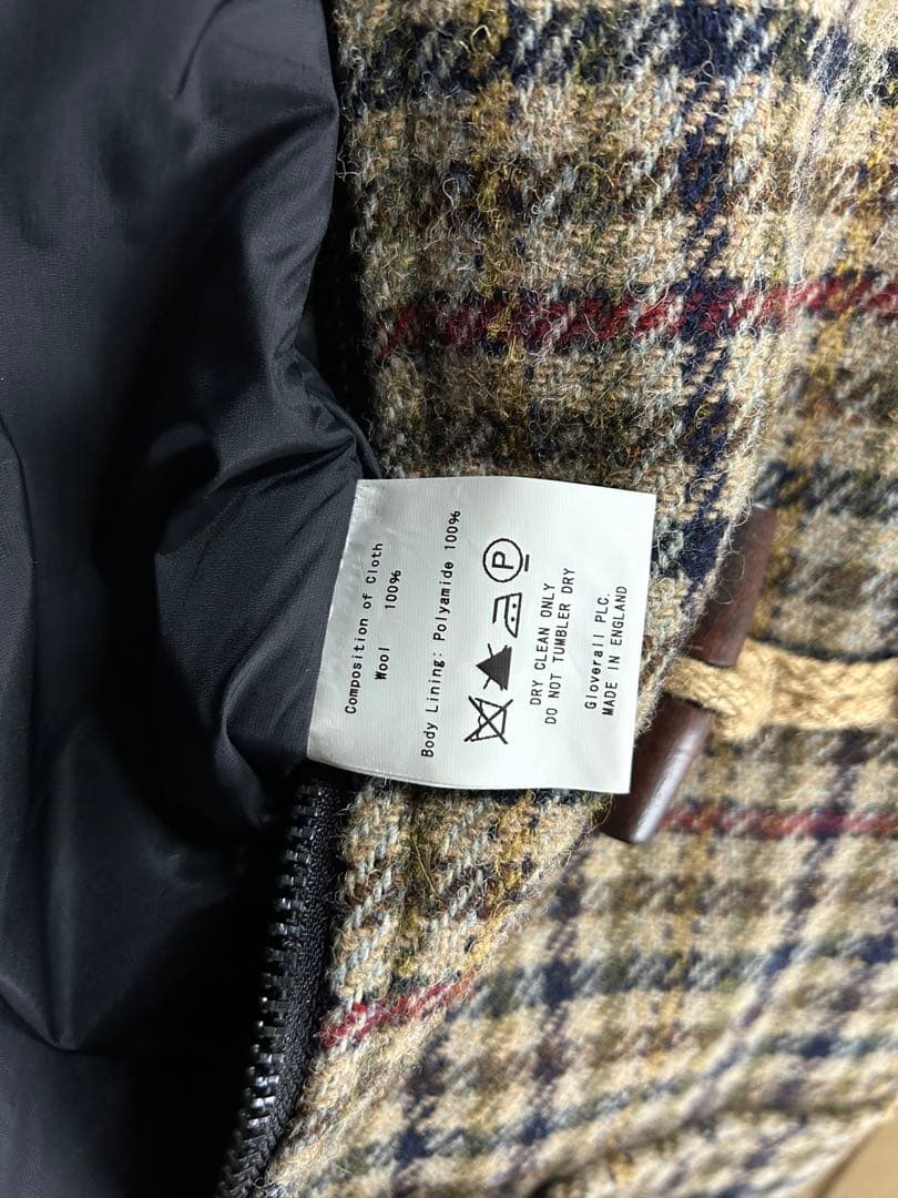 グローバーオール Harris Tweed ダッフルコート 100%ウール