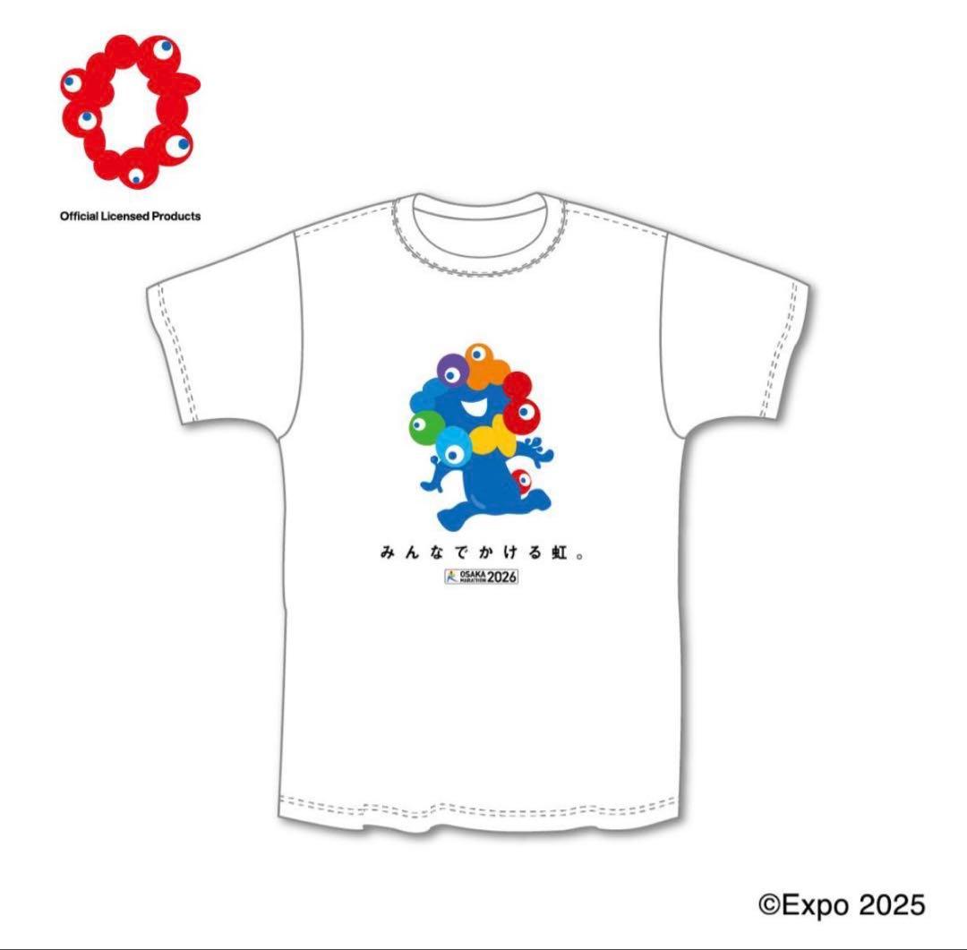 ミャクミャク 大阪マラソンコラボ Tシャツ Lサイズ 2025大阪・関西万博