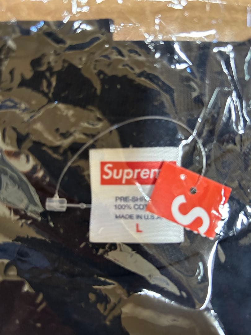 新品Supreme Bandana Box Logo tee tee navyL