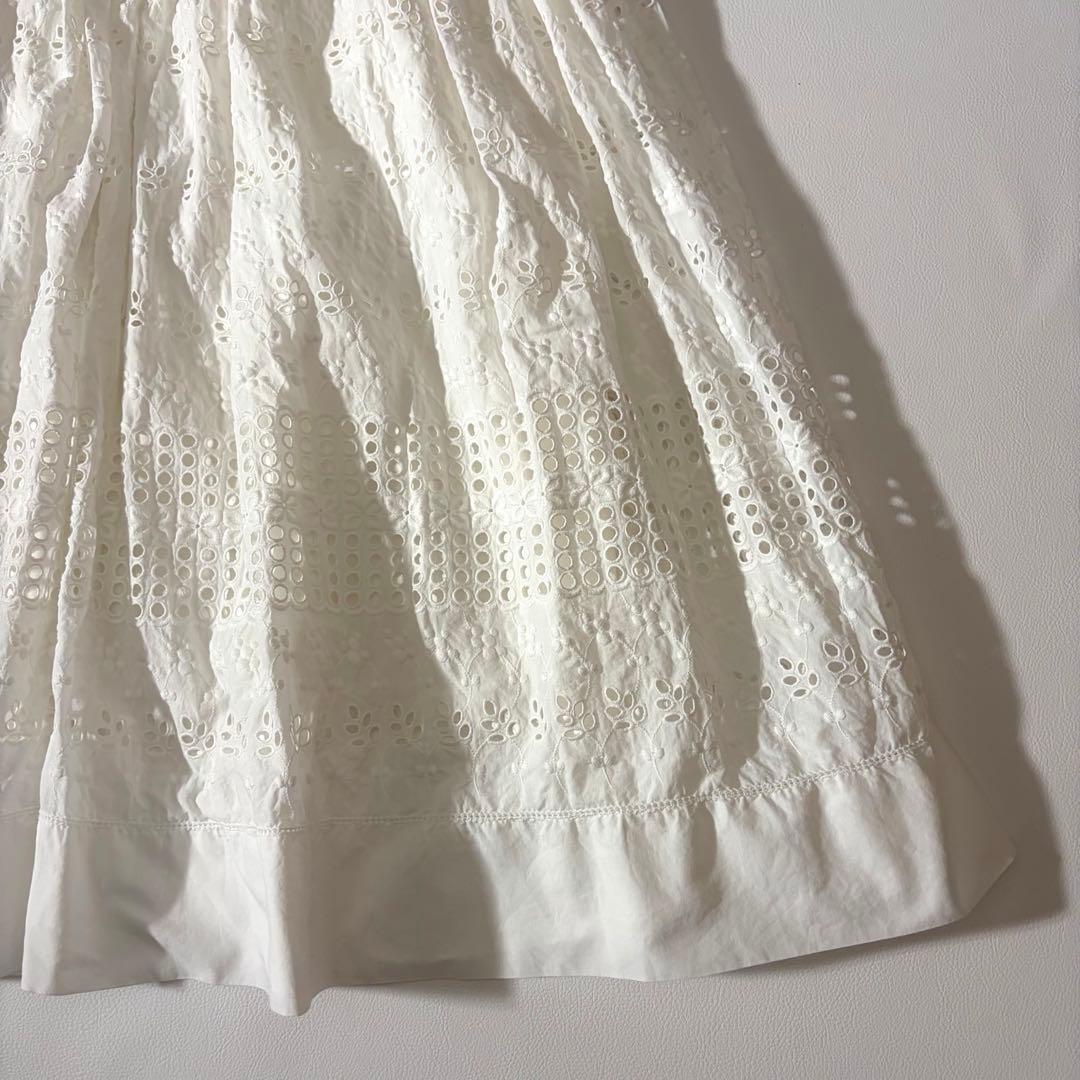 美品　ロンハーマン×ハナ　別注　ボタニカル刺繍　ロングスカート　ティアード