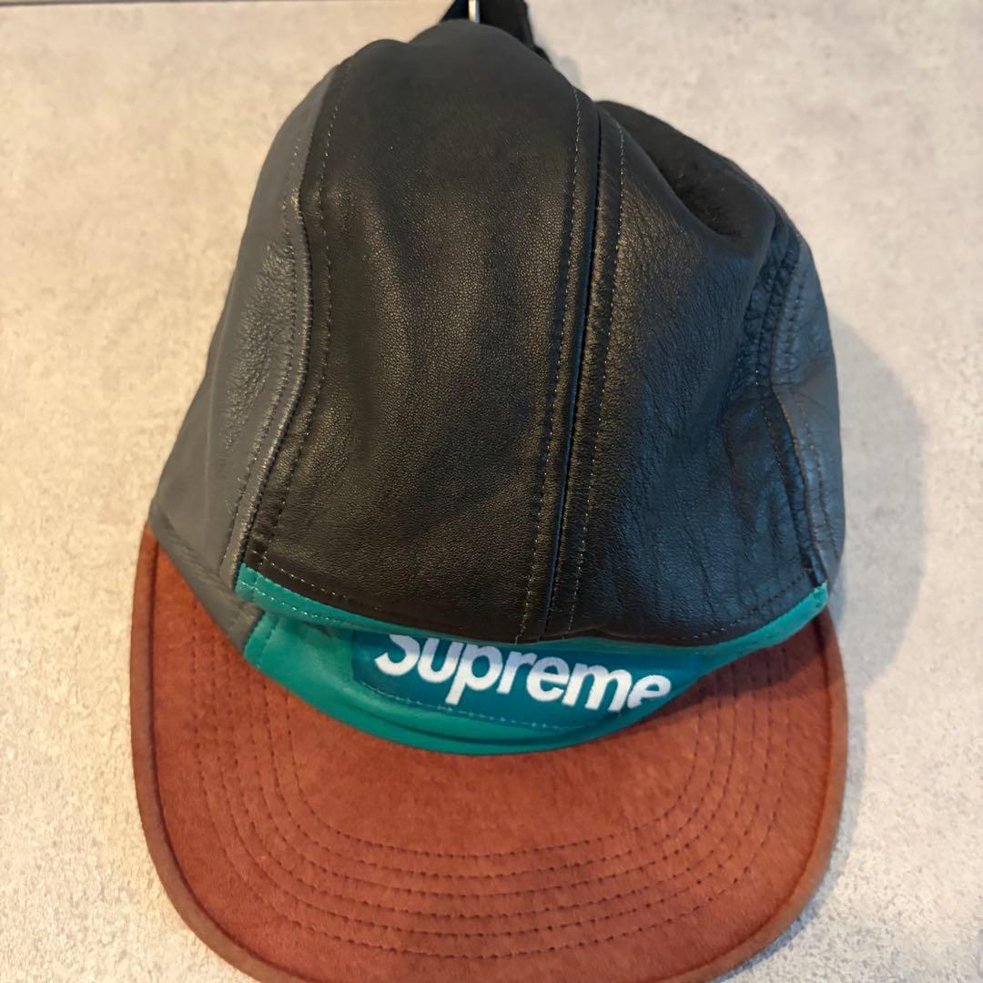帽子 Supreme Leather / Suede 5 Panel Camp Cap