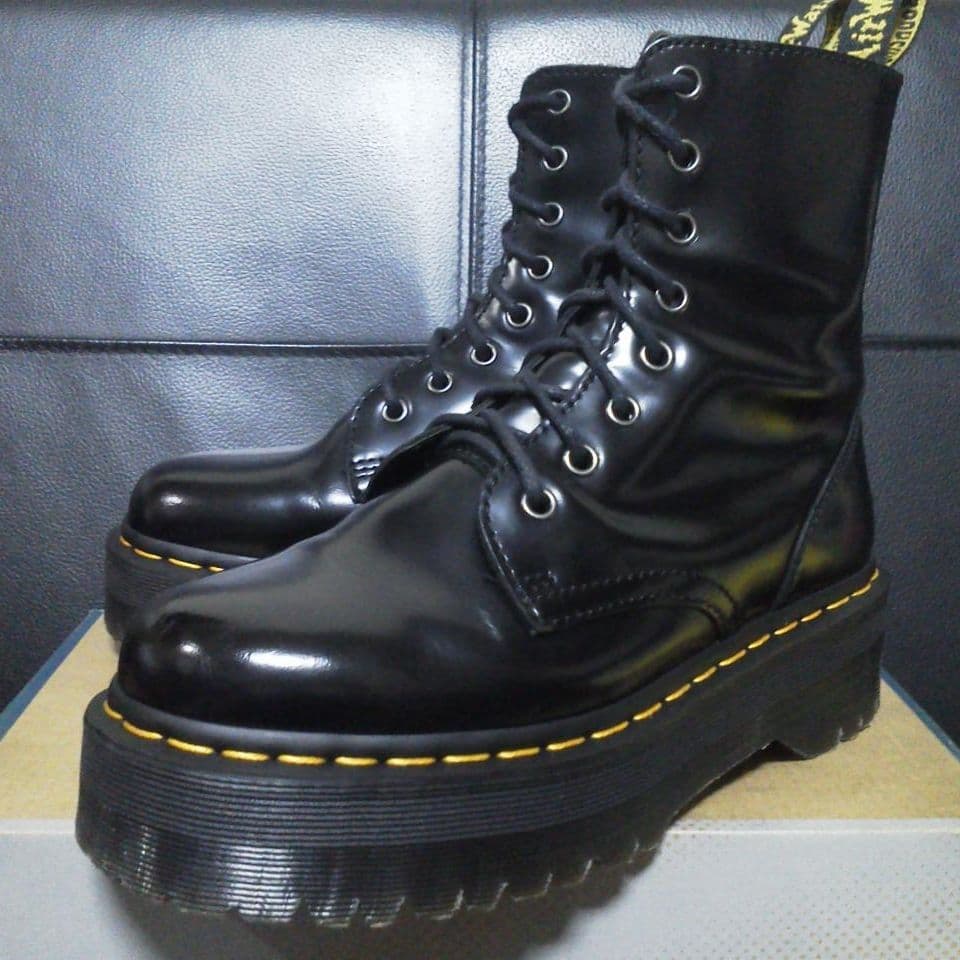 【極美品】Dr.Martens JADON UK5 厚底 8ホール サイドジップ