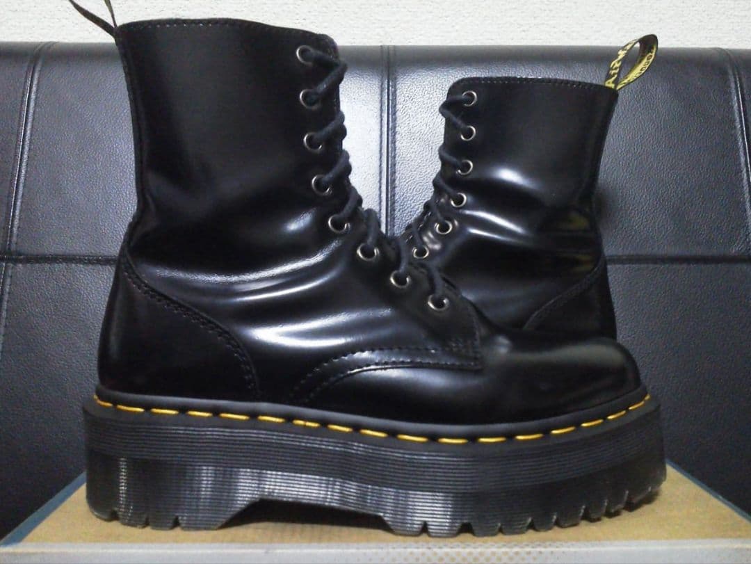 【極美品】Dr.Martens JADON UK5 厚底 8ホール サイドジップ