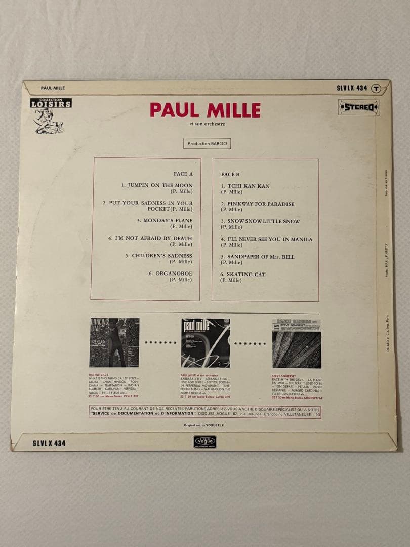 洋楽 Paul Mille et son orchestre SILV 434
