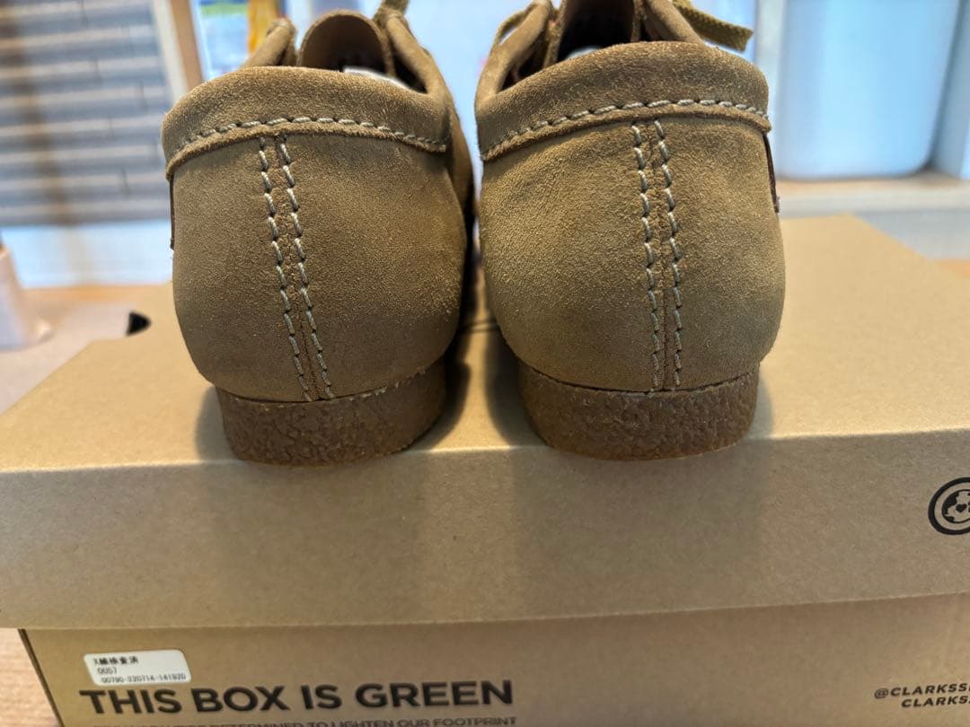 美品　Clarks クラークス　ワラビーシェイカーIIラン　25.5cm 箱あり