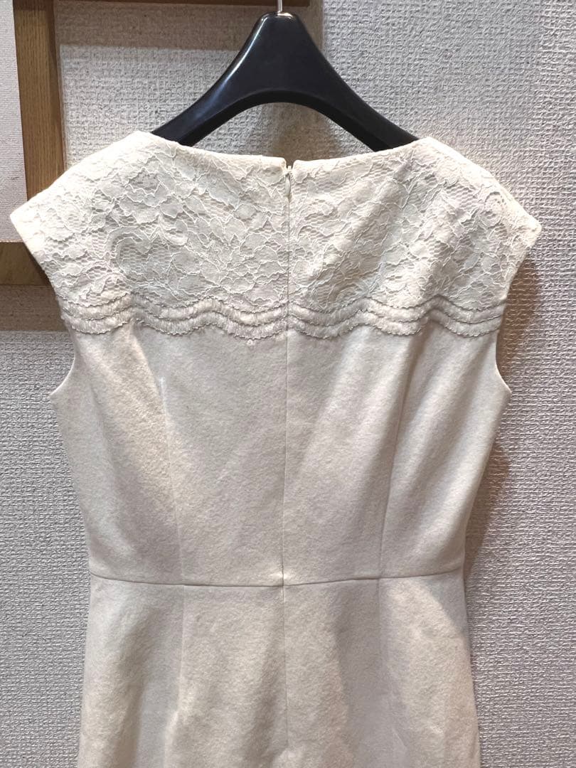 アナイ　ANAYI レース　タイト　ワンピース　オフホワイト
