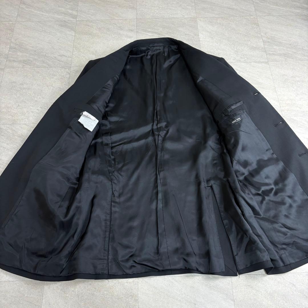 archive miumiu メンズ セットアップスーツ 希少 黒　Black