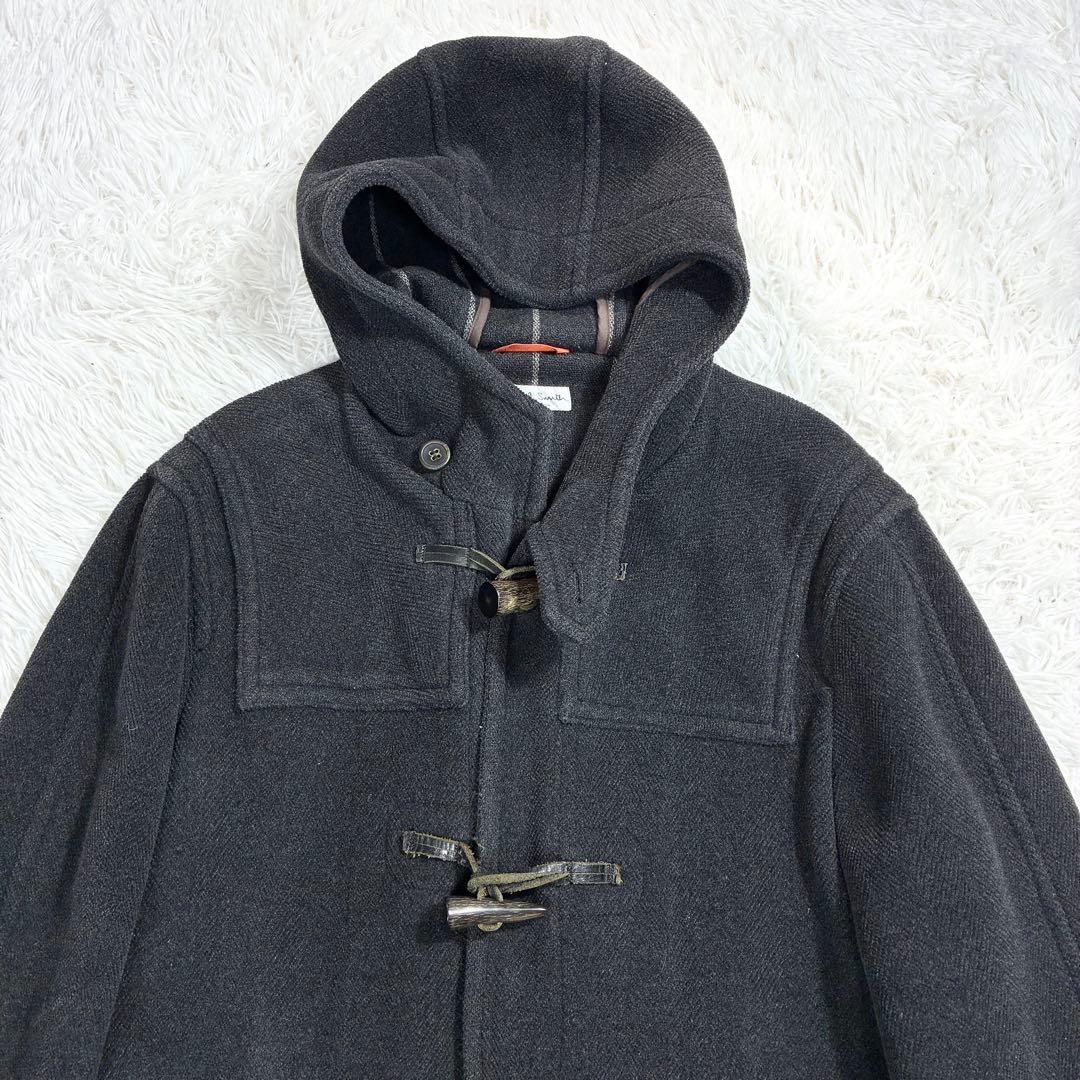 美品✨PaulSmith ウール ダッフルコート ヘリンボーン ブラック
