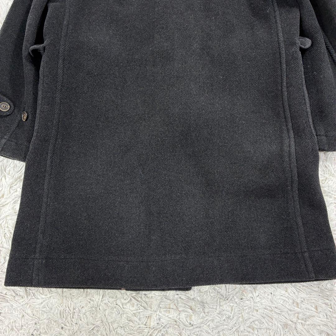 美品✨PaulSmith ウール ダッフルコート ヘリンボーン ブラック