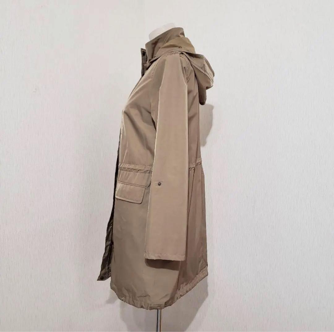 【新品】INDIVI　モッズコート　size38　カーキ系