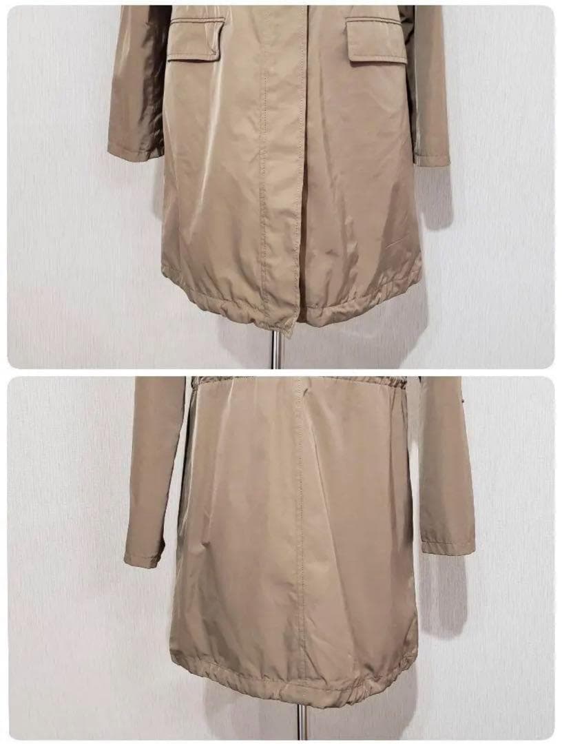 【新品】INDIVI　モッズコート　size38　カーキ系