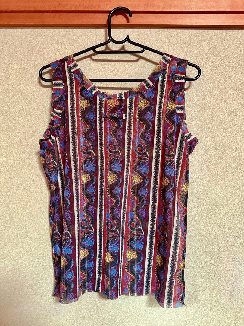 Jean Paul GAULTIER 蛇柄 ノースリーブ トップス