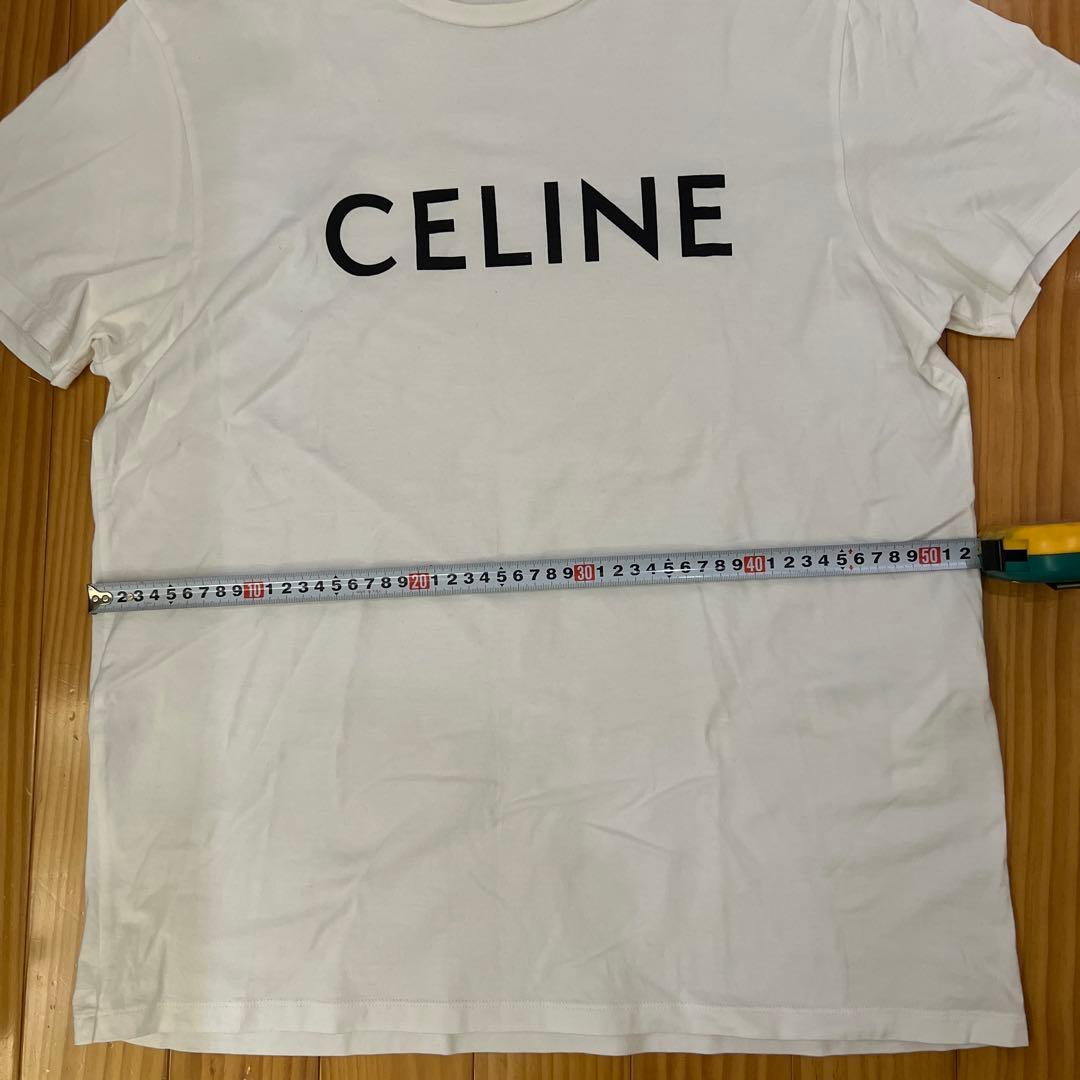 CELINE ホワイト Tシャツ L