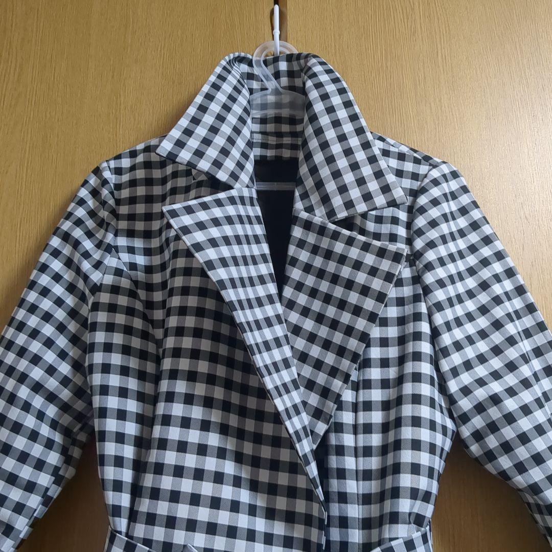 極美品 JENNE ジェンヌ ライナー付きチェックトレンチコート Ｍサイズ