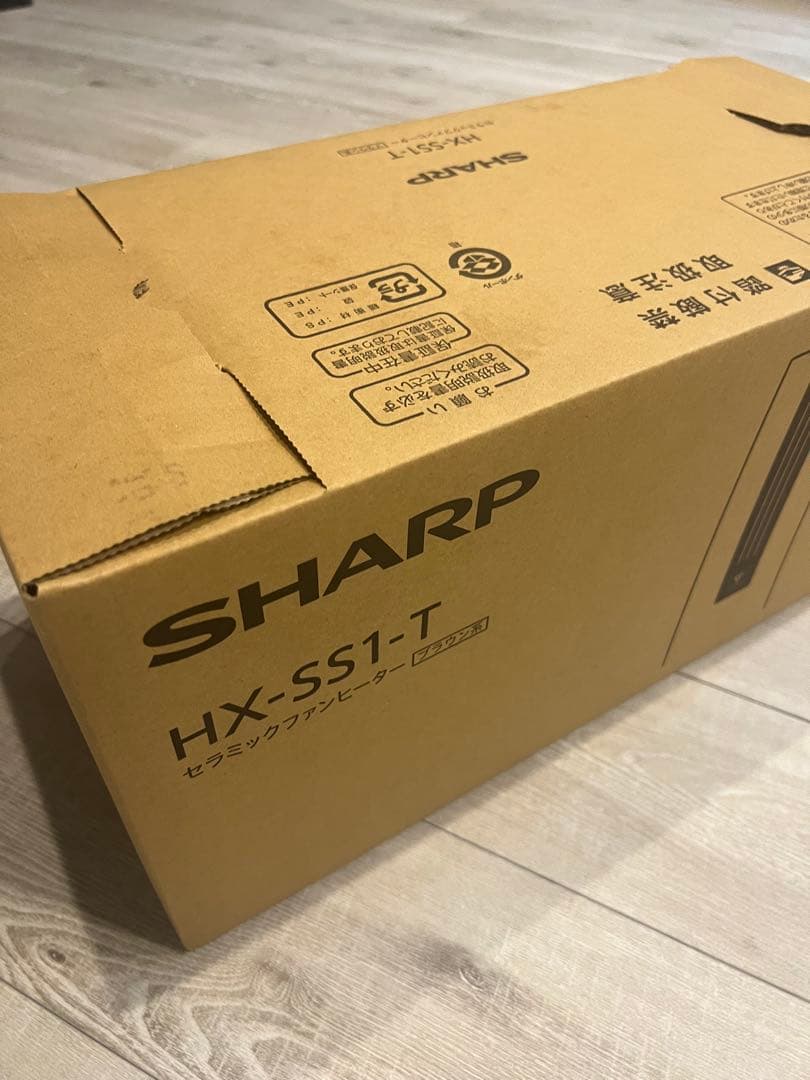 シャープ　セラミックファンヒーター　ブラウン系