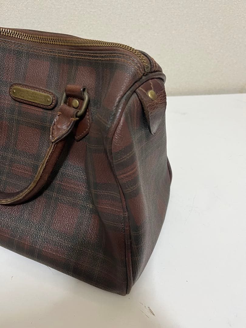 POLO Ralph Lauren ミニボストンバッグ チェック柄