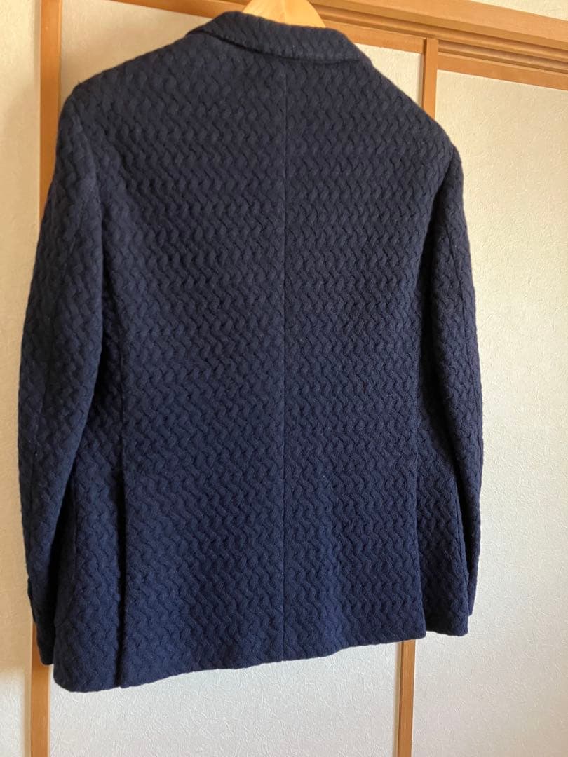 LARDINI ケーブル編テーラードジャケット 52
