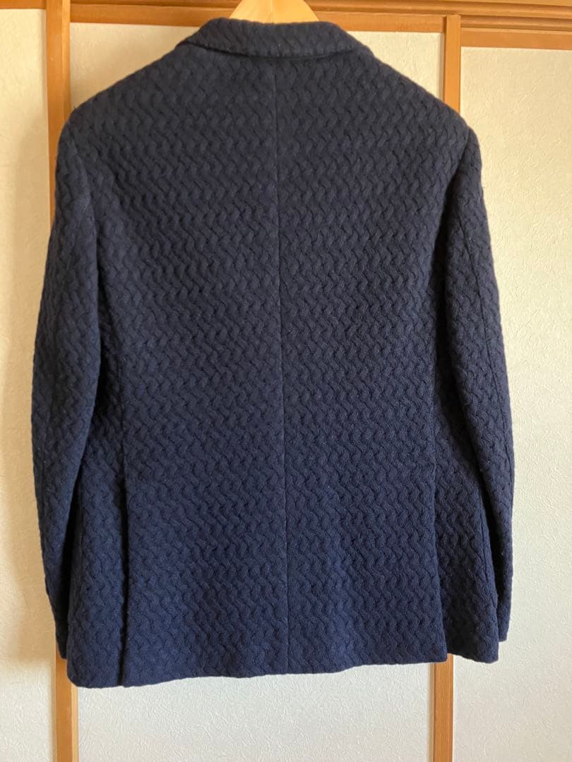 LARDINI ケーブル編テーラードジャケット 52