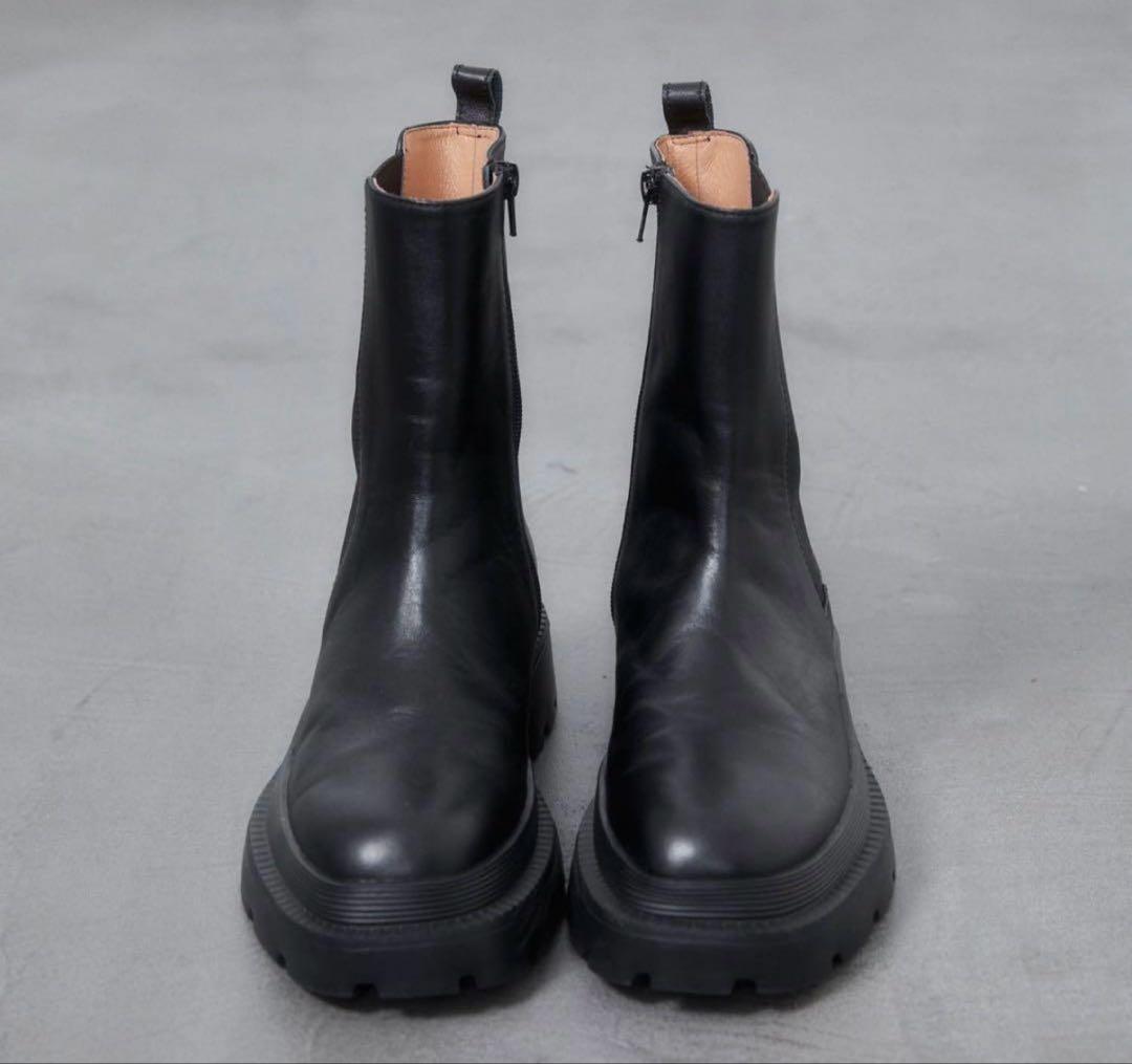 ATELIER BRUGGE レザー サイドゴアブーツ　23〜23.5