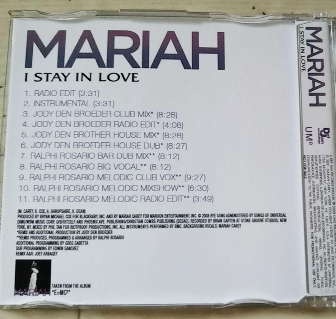 MARIAH CAREY マライア・キャリー　I STAY IN LOVE