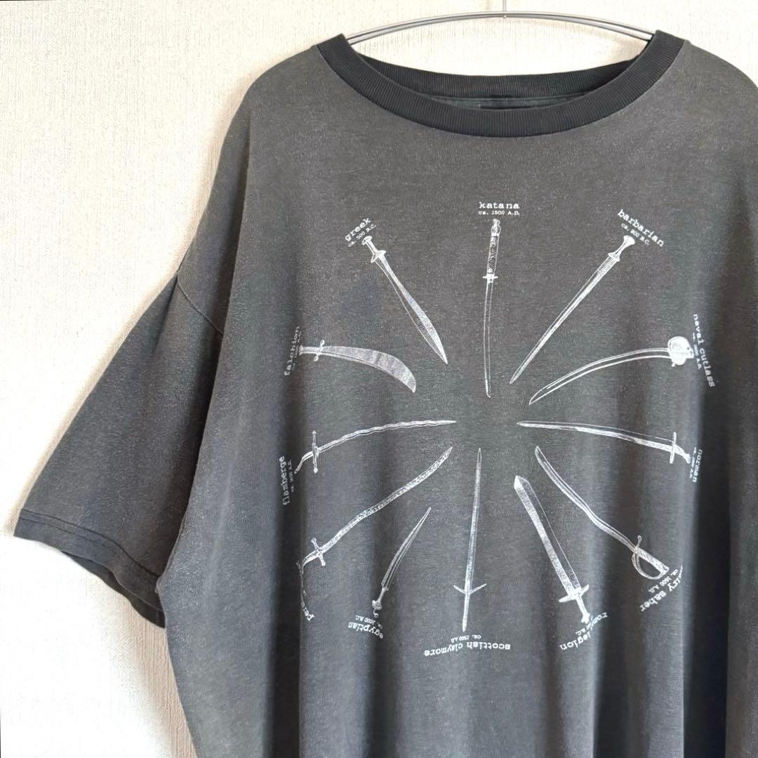 ハイランダー　両面プリント半袖Tシャツ　90s　XLサイズ　着用感短丈2XL