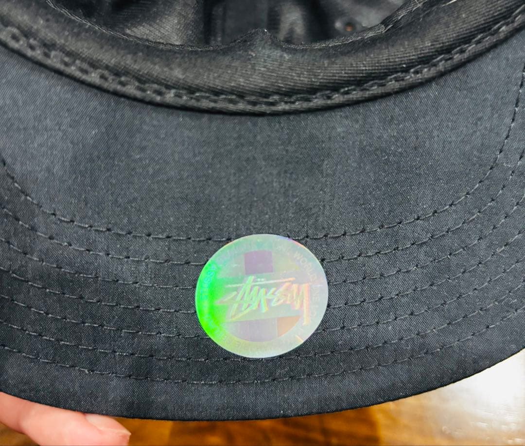 【新品・未使用・正規品】ステューシー　オーバルロゴキャップ ブラック