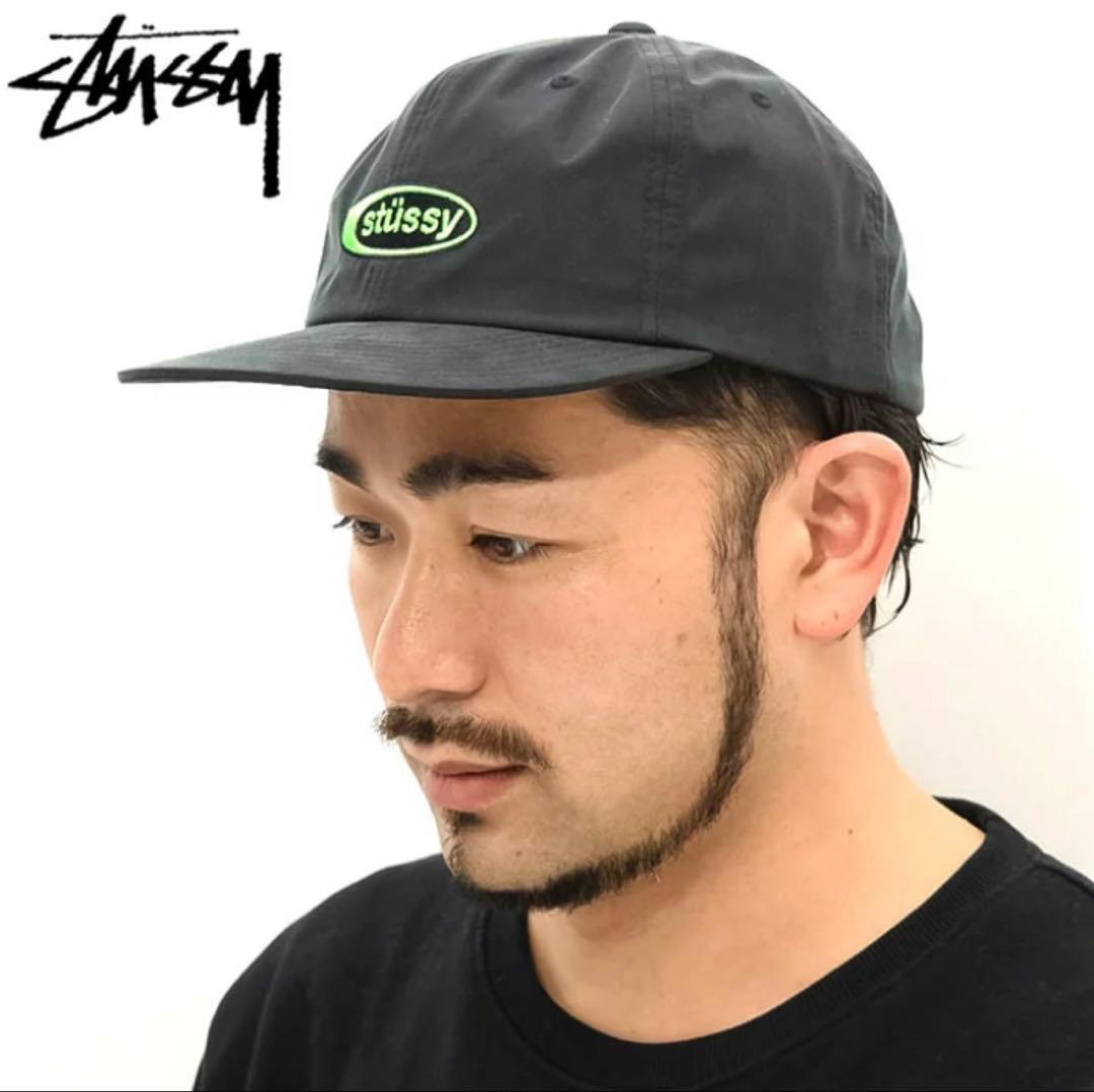 【新品・未使用・正規品】ステューシー　オーバルロゴキャップ ブラック
