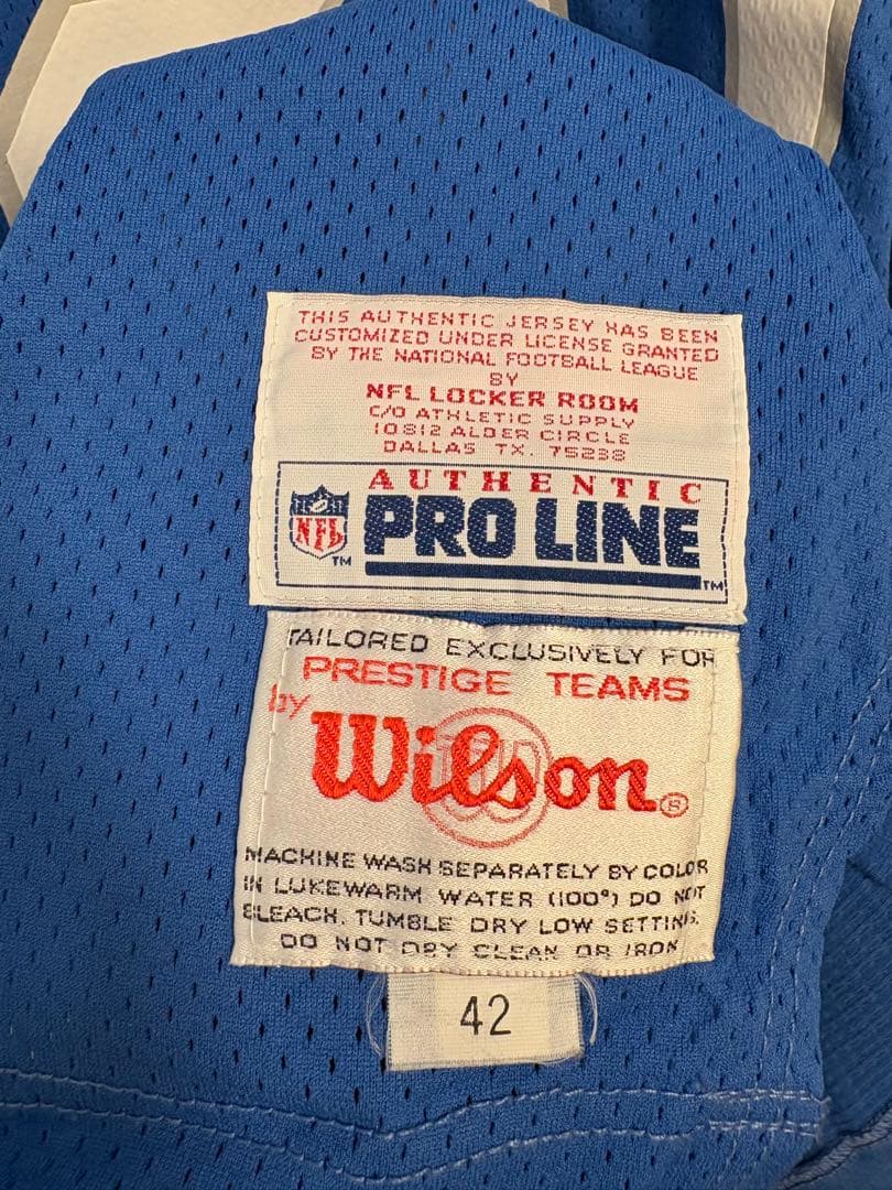 NFL デトロイト・ライオンズ　バリー・サンダース　ユニフォーム